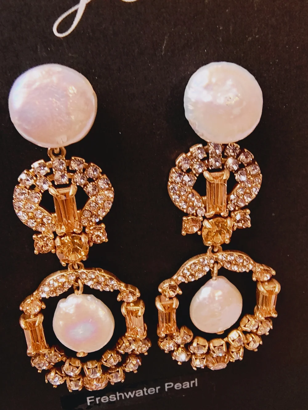NWT J. Crew Freshwater Pearl Drop Earrings - Picture 10 of 11
